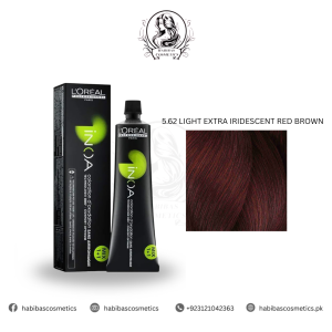 Loreal Professionnel Inoa Hair Color 5.62 LIGHT EXTRA IRIDESCENT RED BROWN
