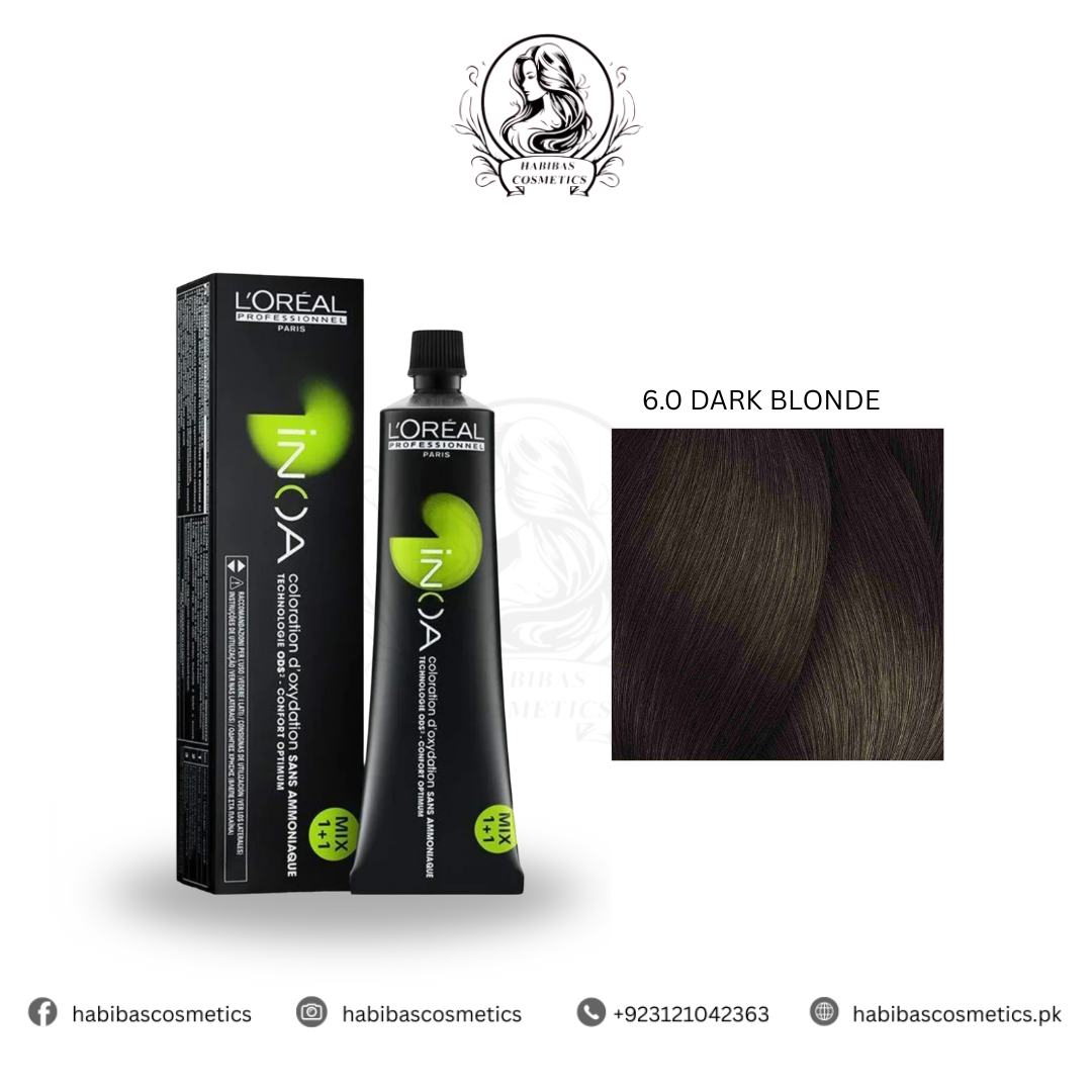 Loreal Professionnel Inoa Hair Color 6.0 DARK BLONDE