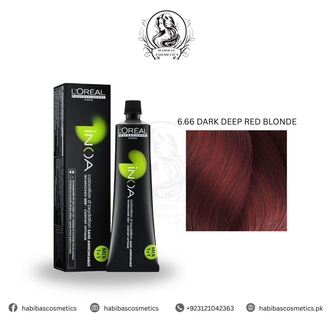 Loreal Professionnel Inoa Hair Color 6.66 DARK DEEP RED BLONDE