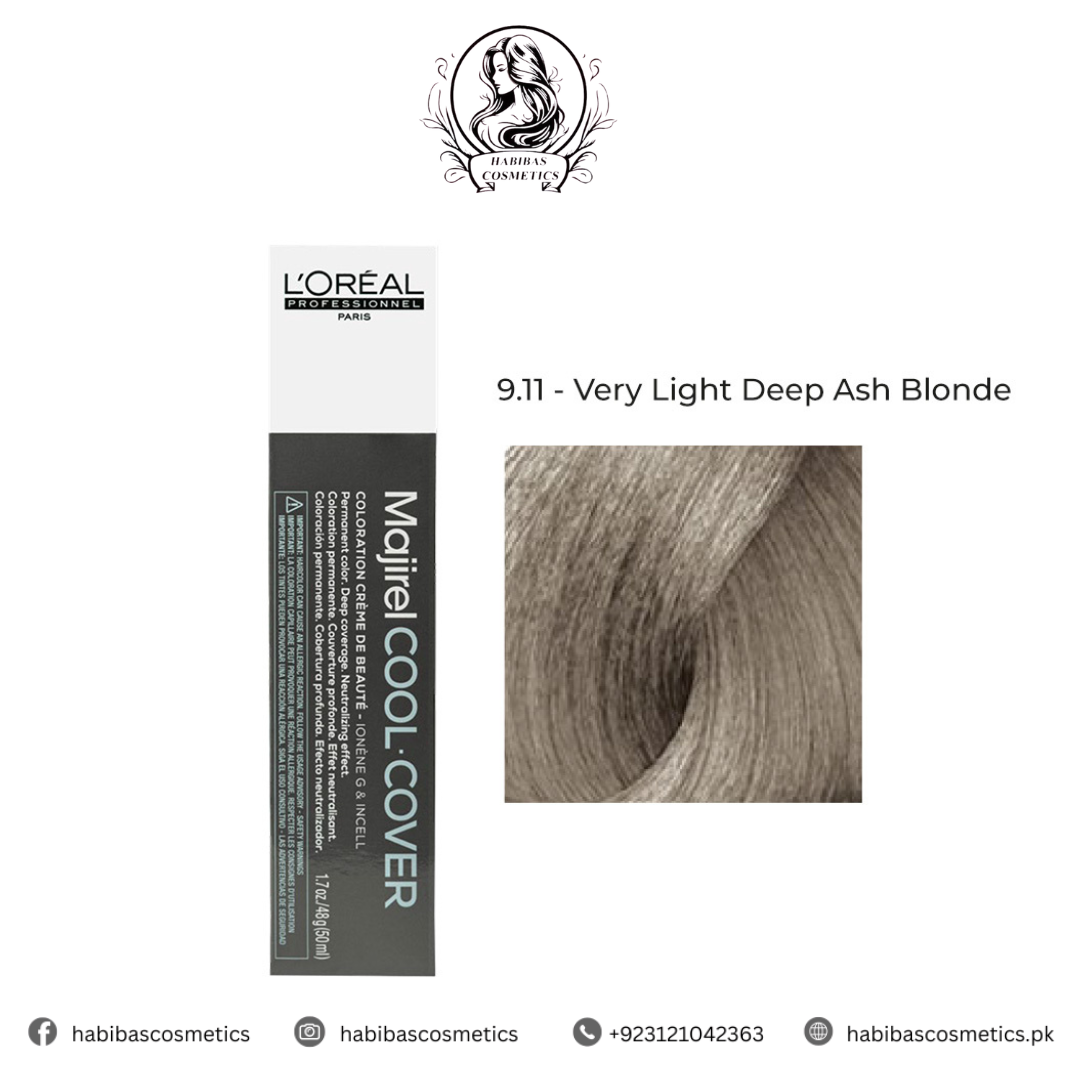 Loreal Professionnel Majirel Cool Cover 9.11 Very Light Deep Ash Blonde 50ml