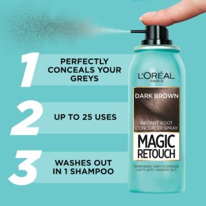 Loreal Magic Retouch Hair Spray Black 75ml