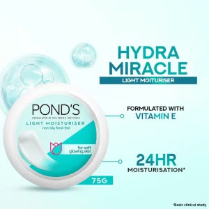 Ponds Light Moisturizing Soft Glowing Skin Cream, 75gm