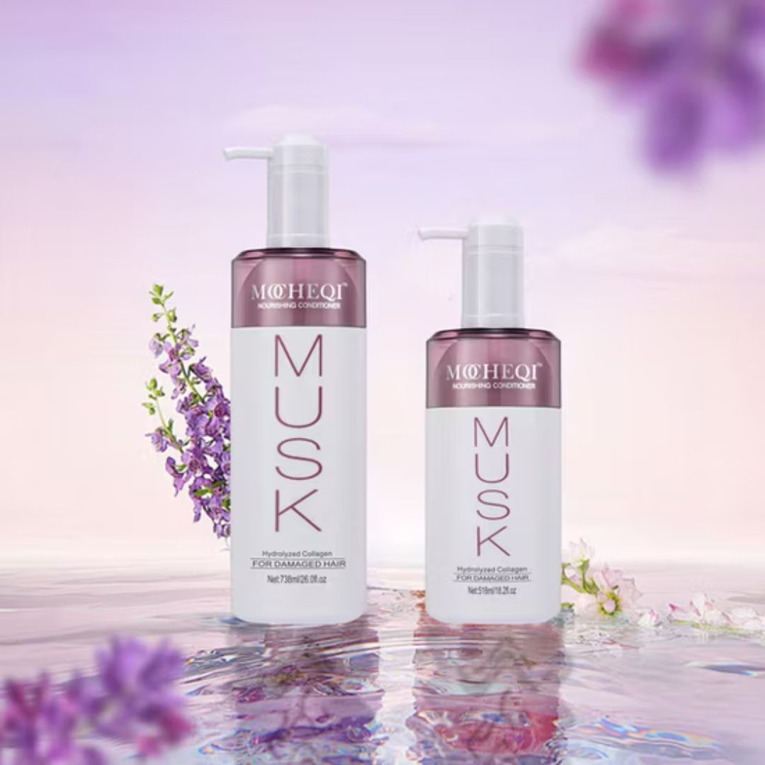Mocheqi Musk Nourishing Conditioner with Hydrolyzed Collagen For Damaged Hair 318ml