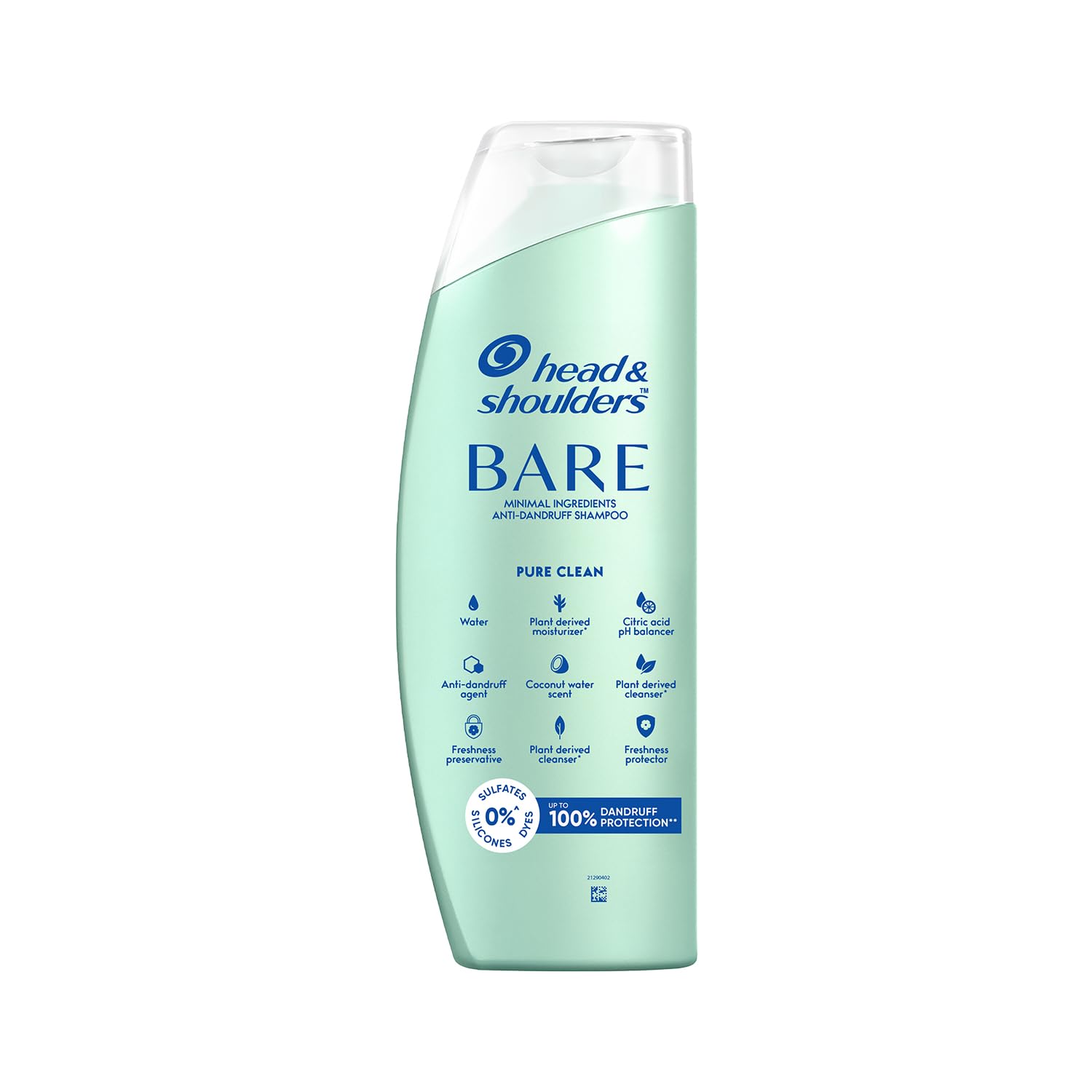 Head & Shoulders BARE Pure Clean Sulfate Free Anti-Dandruff Shampoo, 400ml