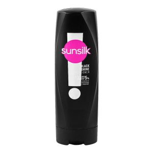 Sunsilk Black Shine Vita-Gloss Complex 5% Conditioner, For Glossy Hair, 180ml