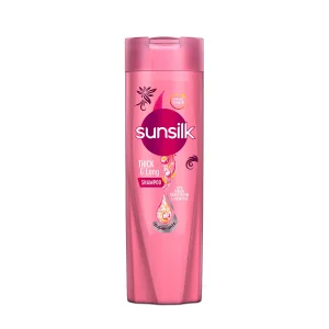 Sunsilk Thick & Long Kera-Protein Complex 3% Shampoo, Keratin, Collagen & Macadamia Oil, For Bouncy & Thick Hair, 360ml