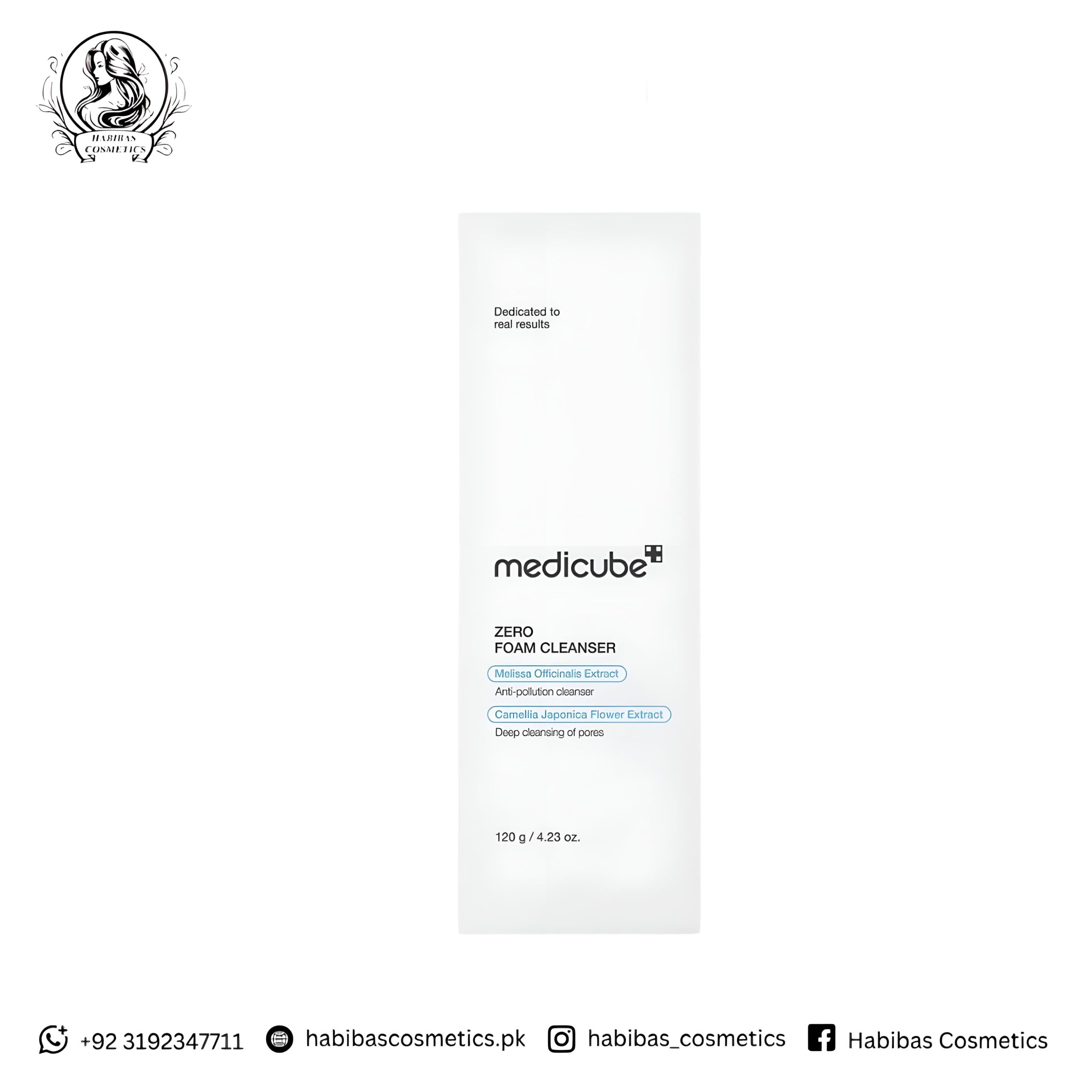 Medicube Zero Foam Cleanser 120g white retail box front view