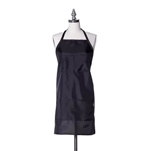 Black Beautician Apron – Professional Salon Work Apron