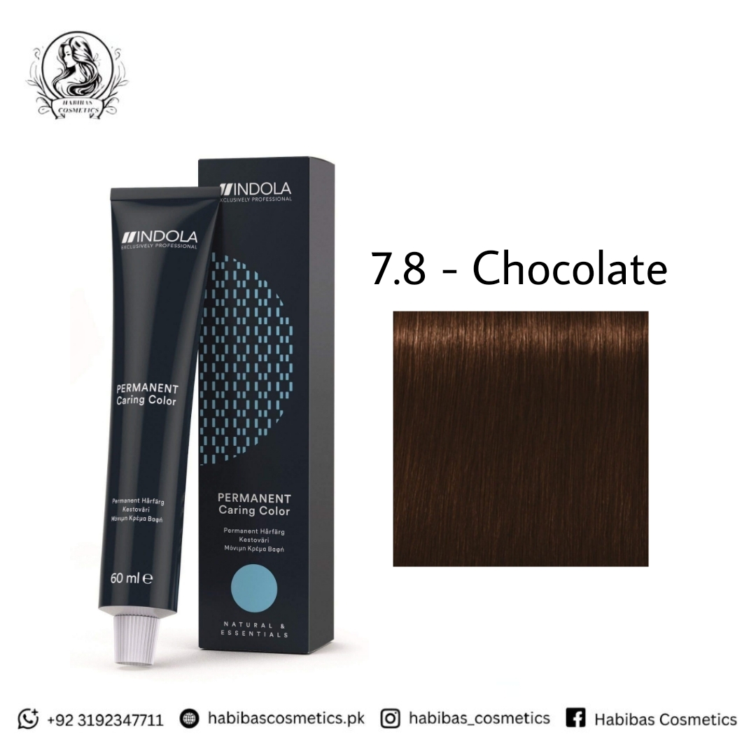 Indola Permanent Caring Color 60ml professional permanent hair color tube and box