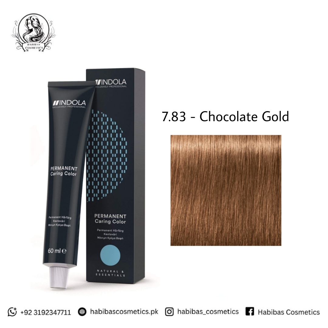 Indola Permanent Caring Color 60ml professional permanent hair color tube and box